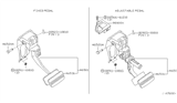 Diagram for Nissan Quest Brake Pedal - 46501-CK000