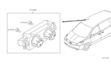 Diagram for 2005 Nissan Quest A/C Switch - 27501-5Z002