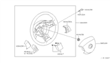 Diagram for 2009 Nissan Quest Steering Wheel - 48430-ZM70A