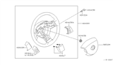 Diagram for 2004 Nissan Quest Steering Wheel - 48430-5Z207