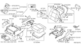 Diagram for 2010 Nissan Quest Armrest - 87700-ZM10A