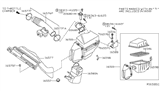 Diagram for 2009 Nissan Quest Air Duct - 16554-CK005