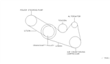 Diagram for Nissan Quest Serpentine Belt - 11950-8J100