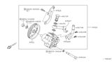 Diagram for 2005 Nissan Quest Power Steering Pump - 49110-CK000