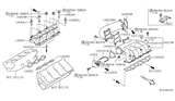 Diagram for 2007 Nissan Murano Intake Manifold Gasket - 14033-8J120