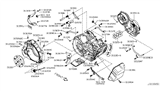 Diagram for 2009 Nissan Quest Transfer Case Cover - 31395-CK70A