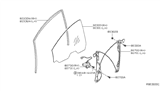 Diagram for 2005 Nissan Quest Window Regulator - 80721-5Z000