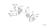 Diagram for 2007 Nissan Quest Wheel Bearing - 43202-CK000