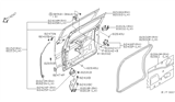 Diagram for 2004 Nissan Quest Weather Strip - 82838-5Z020