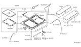 Diagram for 2007 Nissan Quest Sunroof - 91205-ZM70A