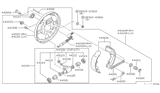 Diagram for 1984 Nissan 200SX Brake Caliper Repair Kit - D4100-N4626