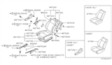 Diagram for 1988 Nissan 200SX Seat Cushion - 87300-32F60