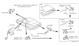 Diagram for Nissan 200SX Ignition Lock Assembly - 48700-06F26