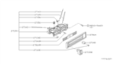 Diagram for 1985 Nissan 200SX Blower Control Switches - 27500-06F01