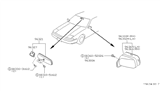 Diagram for Nissan Car Mirror - 96365-07F00