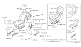 Diagram for 1987 Nissan 200SX Seat Cushion - 87350-32F60