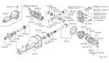 Diagram for Nissan 280ZX CV Joint Companion Flange - 38210-N3103