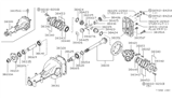 Diagram for Nissan 200SX CV Joint Companion Flange - 38210-N3103