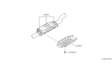 Diagram for 1986 Nissan 200SX Catalytic Converter - 20802-27F25