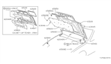 Diagram for 1986 Nissan 200SX Hood Hinge - 65400-01F01