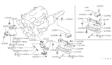 Diagram for Nissan 200SX Engine Mount Bracket - 11284-59L00