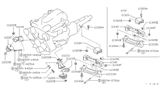 Diagram for 1986 Nissan 200SX Engine Mount Bracket - 11284-59L00