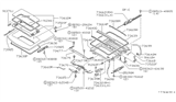 Diagram for 1988 Nissan 200SX Power Window Switch - 73678-07F00