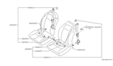 Diagram for Nissan 200SX Seat Belt - 86843-32F00