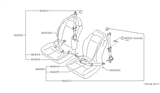 Diagram for 1987 Nissan 200SX Seat Belt - 86843-32F00