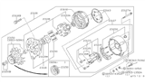 Diagram for 1991 Nissan Axxess Alternator Brush - 23142-58S00