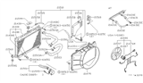 Diagram for Nissan 200SX Fan Shroud - 21475-05F01