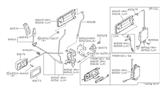 Diagram for 1986 Nissan 200SX Door Handle - 80606-32F07