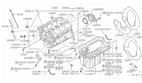 Diagram for Nissan Sentra Oil Pan Gasket - 11121-W4400