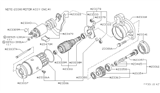 Diagram for Nissan 200SX Starter Motor - 23300-D1700