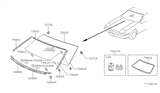 Diagram for 1985 Nissan 200SX Windshield - 72710-06F00