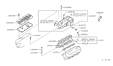 Diagram for 1987 Nissan 200SX Intake Manifold Gasket - 14033-32F01