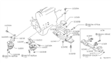 Diagram for 1982 Nissan 200SX Engine Mount - 11320-W5901