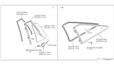 Diagram for 1988 Nissan 200SX Weather Strip - 83330-15F00