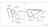 Diagram for 1988 Nissan 200SX Window Run - 83332-01F10