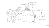 Diagram for 1986 Nissan 200SX EGR Tube - 14750-18F00