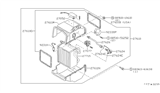 Diagram for Nissan 200SX Evaporator - 27280-32F00