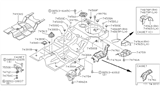 Diagram for 1986 Nissan 200SX Body Mount Hole Plug - 74365-E0100