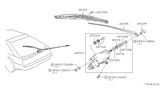 Diagram for Nissan 300ZX Wiper Blade - 28890-22F00