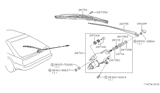 Diagram for 1985 Nissan 200SX Wiper Arm - 28781-22F00