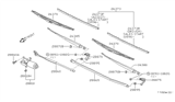 Diagram for 1984 Nissan 200SX Wiper Arm - 28881-06F10