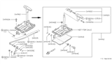 Diagram for 1985 Nissan 200SX Automatic Transmission Shifter - 34902-06F00