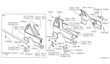 Diagram for 1985 Nissan 200SX Mud Flaps - 78810-09F00