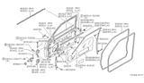 Diagram for 1985 Nissan 200SX Door Moldings - 80820-01F00