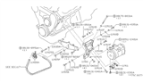 Diagram for 1986 Nissan 200SX A/C Idler Pulley - 11925-F6100