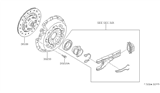 Diagram for 1986 Nissan 200SX Pressure Plate - 30210-17F00